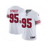Nike San Francisco 49ers #95 Kentavius Street White Rush Men Stitched NFL Vapor Untouchable Limited Jersey