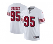 Nike San Francisco 49ers #95 Kentavius Street White Rush Men Stitched NFL Vapor Untouchable Limited Jersey