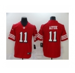 San Francisco 49ers #11 Brandon Aiyuk Limited Red Rush Vapor Untouchable Football Jerseys