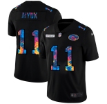 San Francisco 49ers #11 Brandon Aiyuk Men's Nike Multi-Color Black 2020 NFL Crucial Catch Vapor Untouchable Limited Jersey