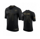 San Francisco 49ers #71 Trent Williams Black 2020 Salute To Service Limited Jersey