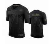 San Francisco 49ers #71 Trent Williams Black 2020 Salute To Service Limited Jersey