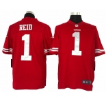 nike nfl jerseys san francisco 49ers #1 reid red[nike limited]