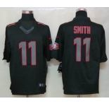 nike nfl jerseys san francisco 49ers #11 smith black[nike impact limited]