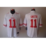 nike nfl jerseys san francisco 49ers #11 smith white[nike limited]