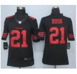 nike nfl jerseys san francisco 49ers #21 bush black[nike Limited][bush]