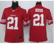 nike nfl jerseys san francisco 49ers #21 bush red[nike Limited][bush]