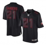 nike nfl jerseys san francisco 49ers #21 sanders black[nike impact limited][sanders]