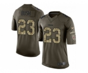 nike nfl jerseys san francisco 49ers #23 bush army green[nike Limited Salute To Service][bush]