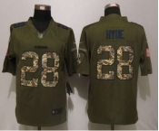 nike nfl jerseys san francisco 49ers #28 hyde army green[nike Limited Salute To Service]