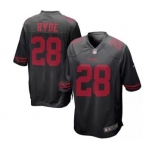 nike nfl jerseys san francisco 49ers #28 hyde black[nike limited]