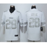 nike nfl jerseys san francisco 49ers #28 hyde white platinum[nike Limited]