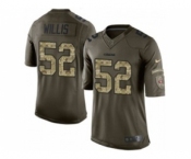 nike nfl jerseys san francisco 49ers #52 patrick willis army green[nike Limited Salute To Service]