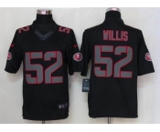nike nfl jerseys san francisco 49ers #52 willis black[nike limited]