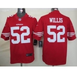 nike nfl jerseys san francisco 49ers #52 willis red[nike limited]