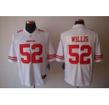 nike nfl jerseys san francisco 49ers #52 willis white[nike limited]