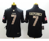nike nfl jerseys san francisco 49ers #7 colin kaepernick black[salute to service limited]