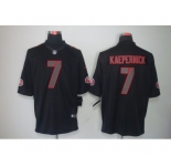 nike nfl jerseys san francisco 49ers #7 kaepernick black[nike impact limited]