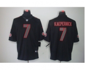 nike nfl jerseys san francisco 49ers #7 kaepernick black[nike impact limited]