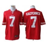 nike nfl jerseys san francisco 49ers #7 kaepernick red[nike limited]