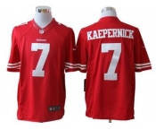 nike nfl jerseys san francisco 49ers #7 kaepernick red[nike limited]