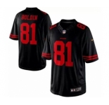 nike nfl jerseys san francisco 49ers #81 boldin black[nike limited]
