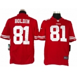 nike nfl jerseys san francisco 49ers #81 boldin red[nike limited]