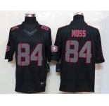 nike nfl jerseys san francisco 49ers #84 moss black[nike limited]