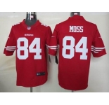 nike nfl jerseys san francisco 49ers #84 moss red[nike limited]