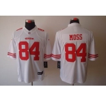 nike nfl jerseys san francisco 49ers #84 moss white[nike limited]