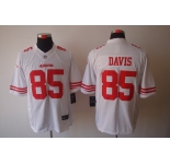 nike nfl jerseys san francisco 49ers #85 davis white[nike limited]