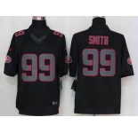 nike nfl jerseys san francisco 49ers #99 smith black[nike limited]