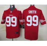 nike nfl jerseys san francisco 49ers #99 smith red[nike limited]