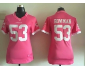 2015 Nike Women New 49ers #53 NaVorro Bowman pink jerseys