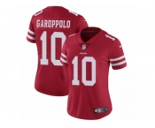 Women Nike San Francisco 49ers #10 Jimmy Garoppolo Red Team Color Vapor Untouchable Limited Player NFL Jersey