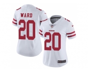 Women Nike San Francisco 49ers #20 Jimmie Ward White Stitched NFL Vapor Untouchable Limited Jersey