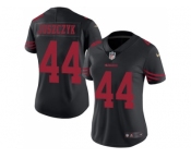 Women Nike San Francisco 49ers #44 Kyle Juszczyk Black Stitched NFL Limited Rush Jersey