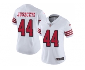 Women Nike San Francisco 49ers #44 Kyle Juszczyk White Rush Stitched NFL Vapor Untouchable Limited Jersey