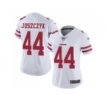 Women Nike San Francisco 49ers #44 Kyle Juszczyk White Stitched NFL Vapor Untouchable Limited Jersey