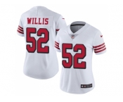 Women Nike San Francisco 49ers #52 Patrick Willis White Rush Stitched NFL Vapor Untouchable Limited Jersey
