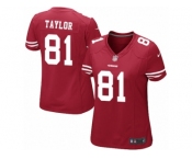 Women Nike San Francisco 49ers #81 Trent Taylor Game Red Team Color NFL Jersey
