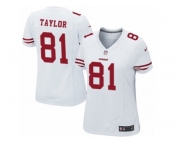 Women Nike San Francisco 49ers #81 Trent Taylor Game White NFL Jersey