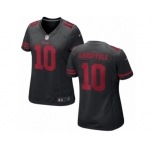 Women San Francisco 49ers #10 Jimmy Garoppolo Nike Black Game Jersey