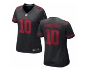 Women San Francisco 49ers #10 Jimmy Garoppolo Nike Black Game Jersey