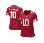 Women San Francisco 49ers #10 Jimmy Garoppolo Nike Scarlet Game Jersey