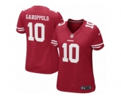 Women San Francisco 49ers #10 Jimmy Garoppolo Nike Scarlet Game Jersey