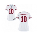 Women San Francisco 49ers #10 Jimmy Garoppolo Nike White Game Jersey