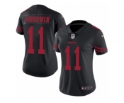 Women's Nike San Francisco 49ers #11 Marquise Goodwin Limited Black Rush NFL Jersey