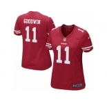 Women's Nike San Francisco 49ers #11 Marquise Goodwin Limited Red Team Color NFL Jersey