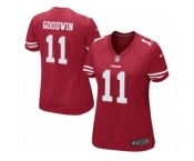 Women's Nike San Francisco 49ers #11 Marquise Goodwin Limited Red Team Color NFL Jersey